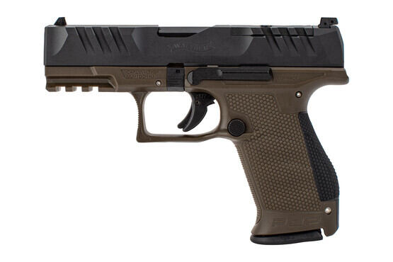The Walther PDP Compact 9MM Pistol features an optics cut in the slide.